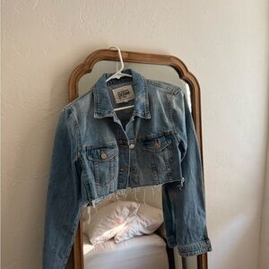 Zara Cropped Denim Jacket